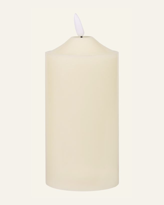 Led-pöytäkynttilä valkoinen - 7,5x7,5x10 cm valkoinen - 1