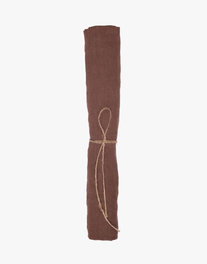 Vila pellavaservetti ruskea - 45x45 cm ruskea - 1