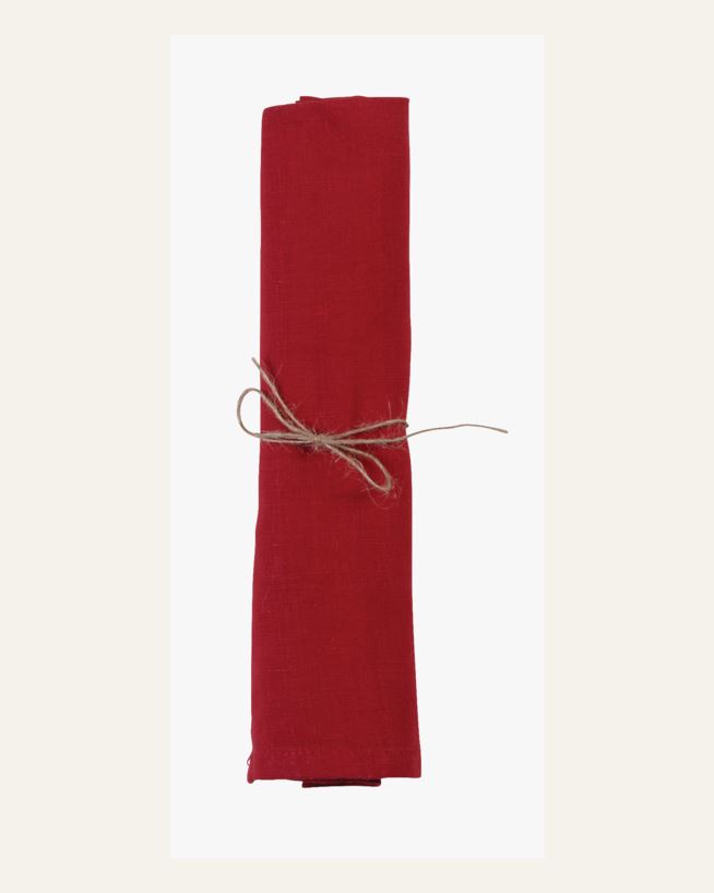 Pellavaservetti punainen - 45x45 cm punainen - 1