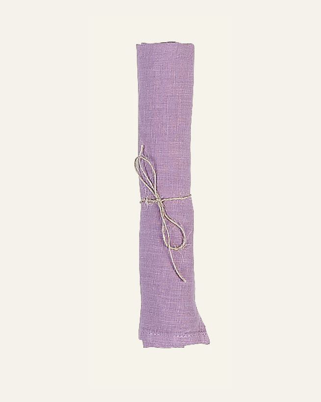 Pellavaservetti violetti - 45x45 cm violetti - 1