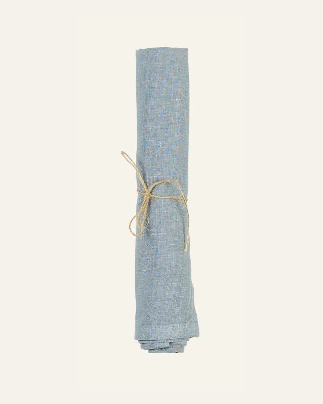 Pellavaservetti harmaasininen - 45x45 cm harmaasininen - 1