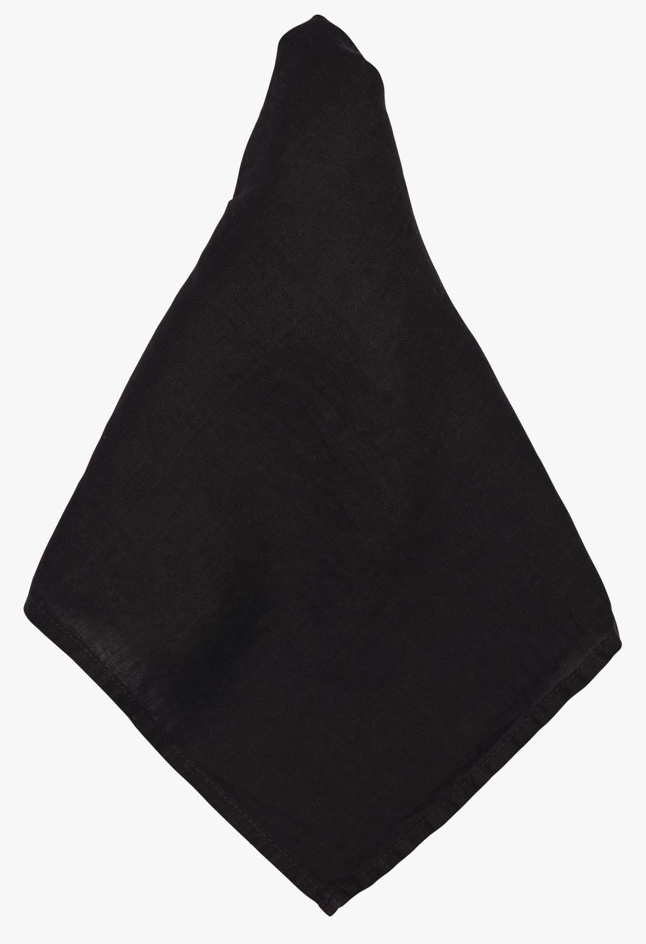 Pellavaservetti musta - 2