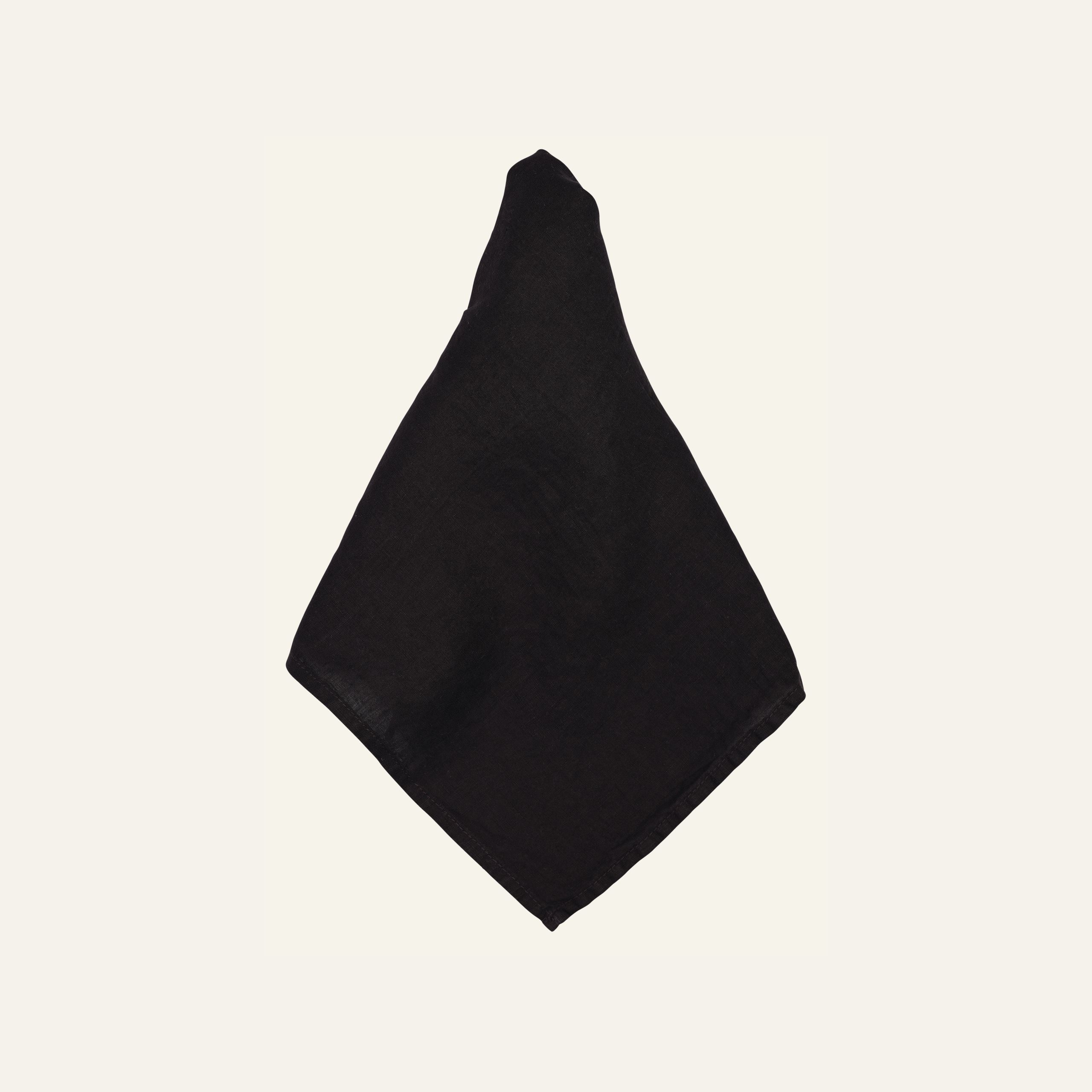 Pellavaservetti musta - 2