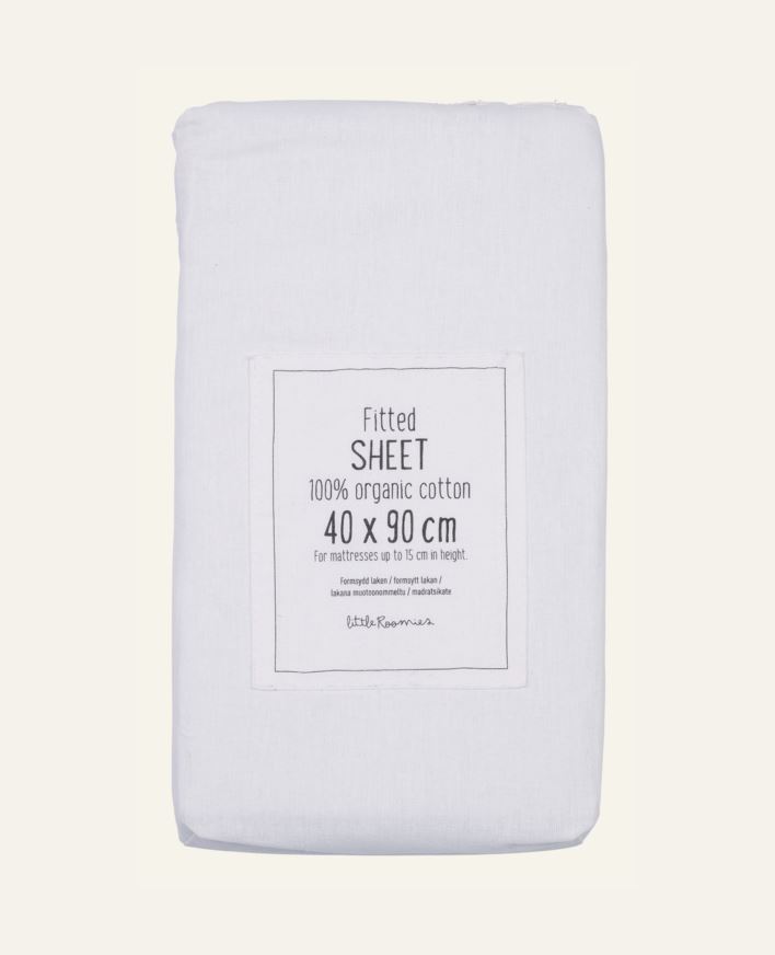 Muotoonommeltu aluslakana valkoinen - 40x90 cm valkoinen - 1