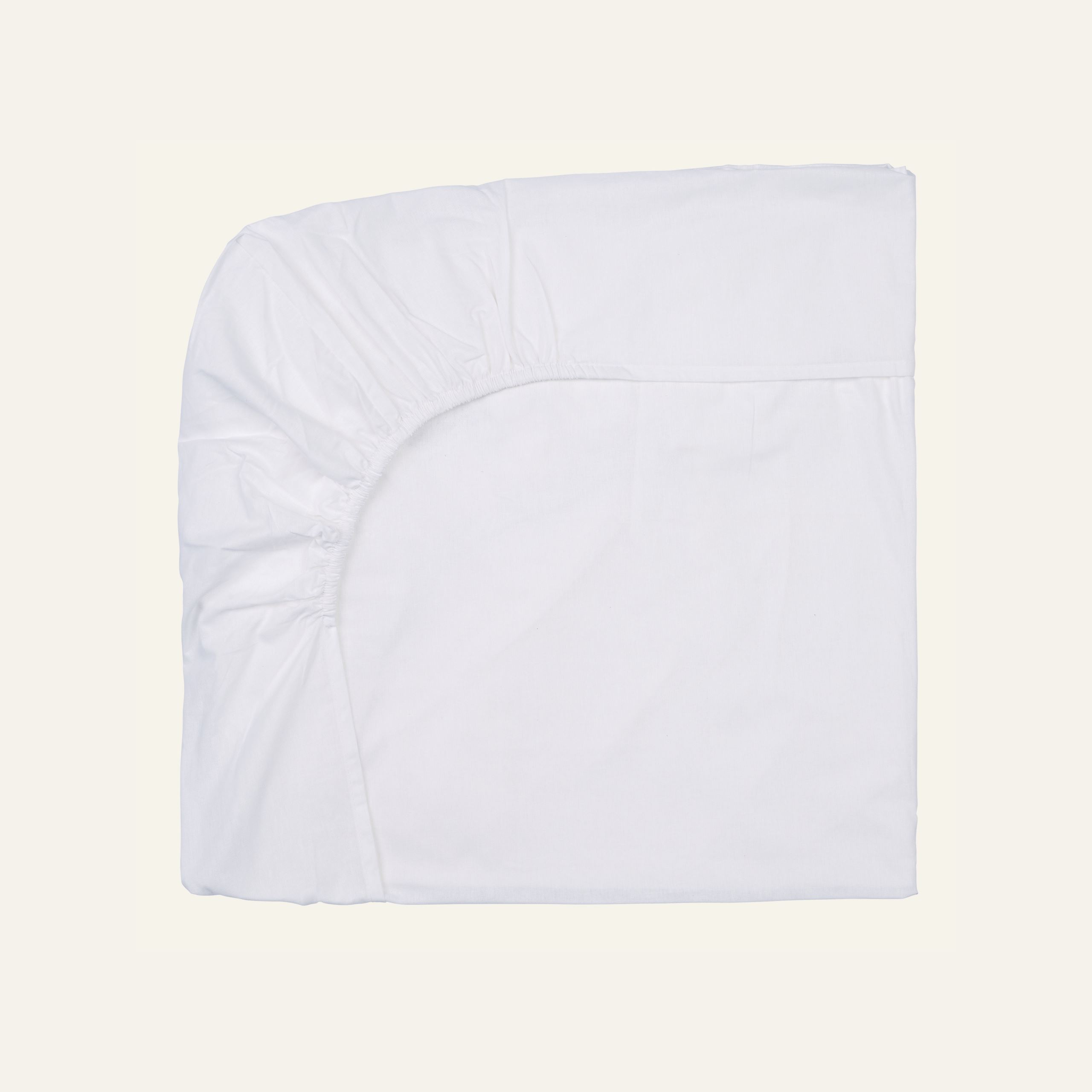 Muotoonommeltu aluslakana valkoinen - 2