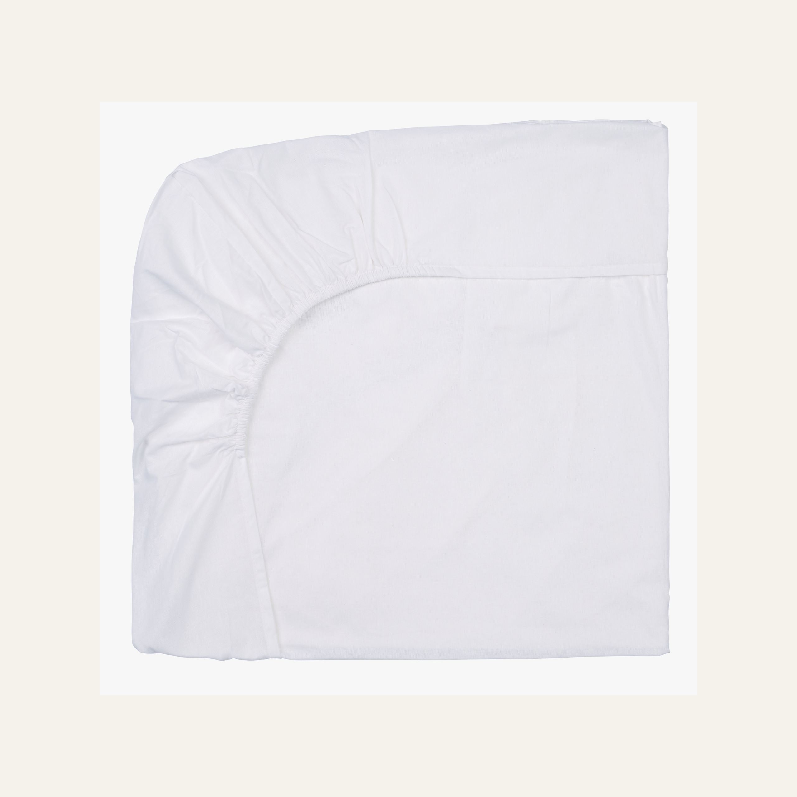 Muotoonommeltu aluslakana valkoinen - 2