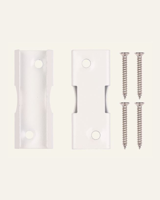 Seinäkiinnike valkoinen - 7,5 cm valkoinen - 1