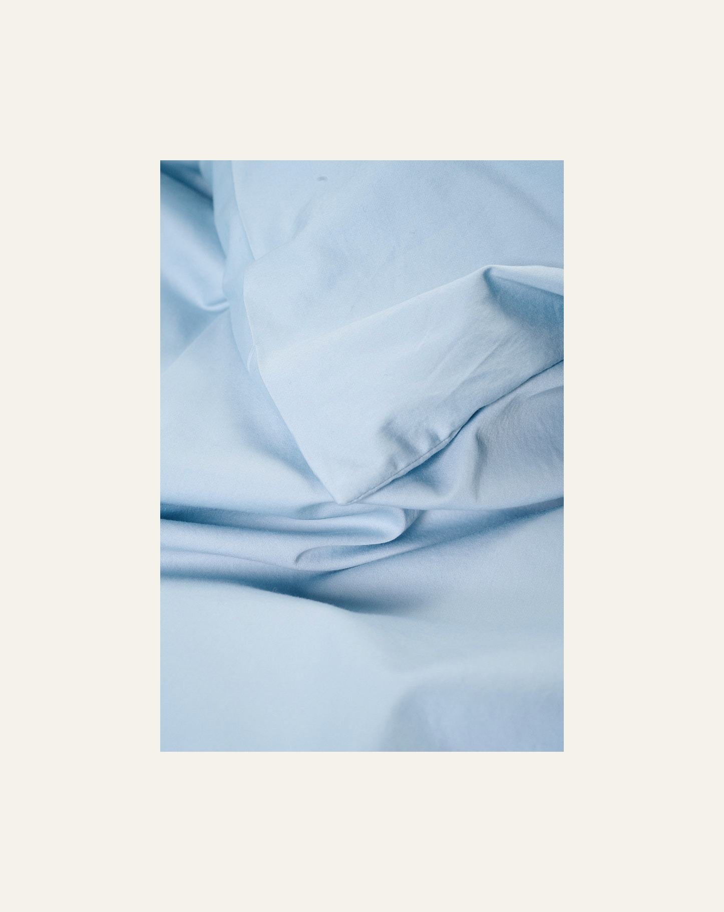 Pussilakanasetti satiinipuuvillaa taivaansininen - 2