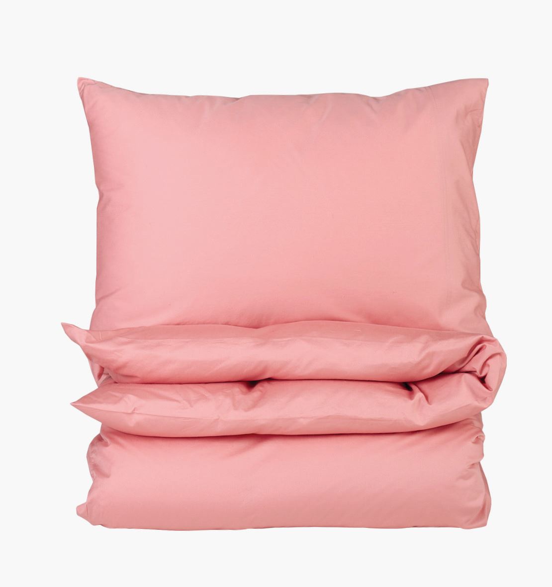 Pussilakanasetti satiinipuuvillaa persikan roosa - 150x210 cm persikan roosa - 1