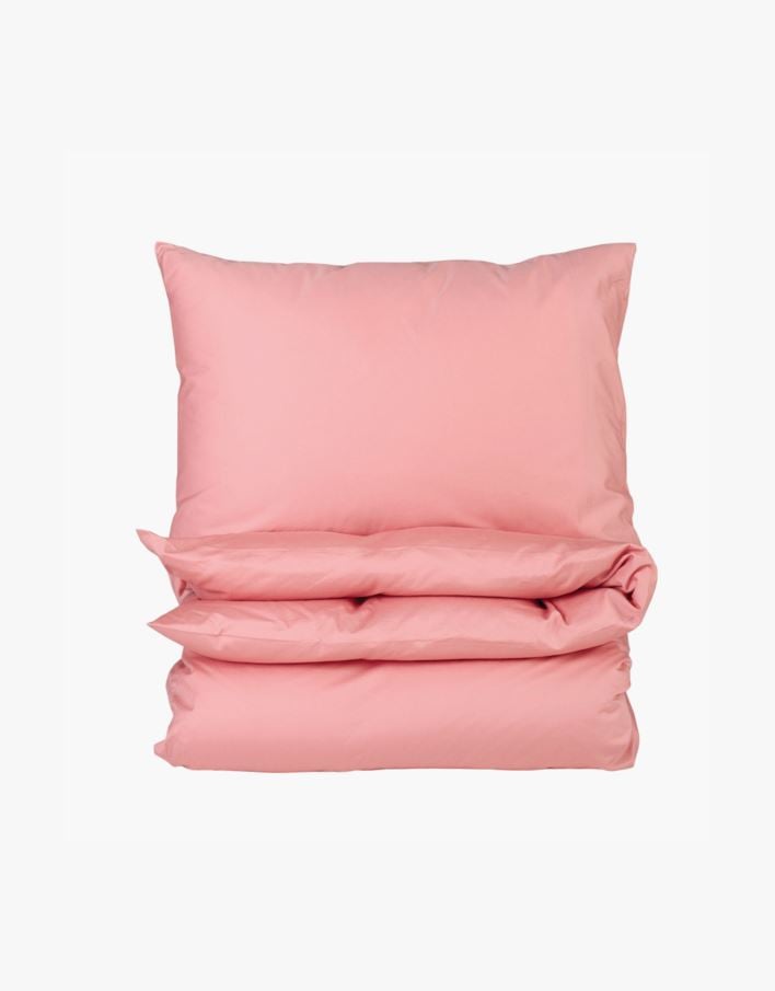 Pussilakanasetti satiinipuuvillaa persikan roosa - 150x210 cm persikan roosa - 1