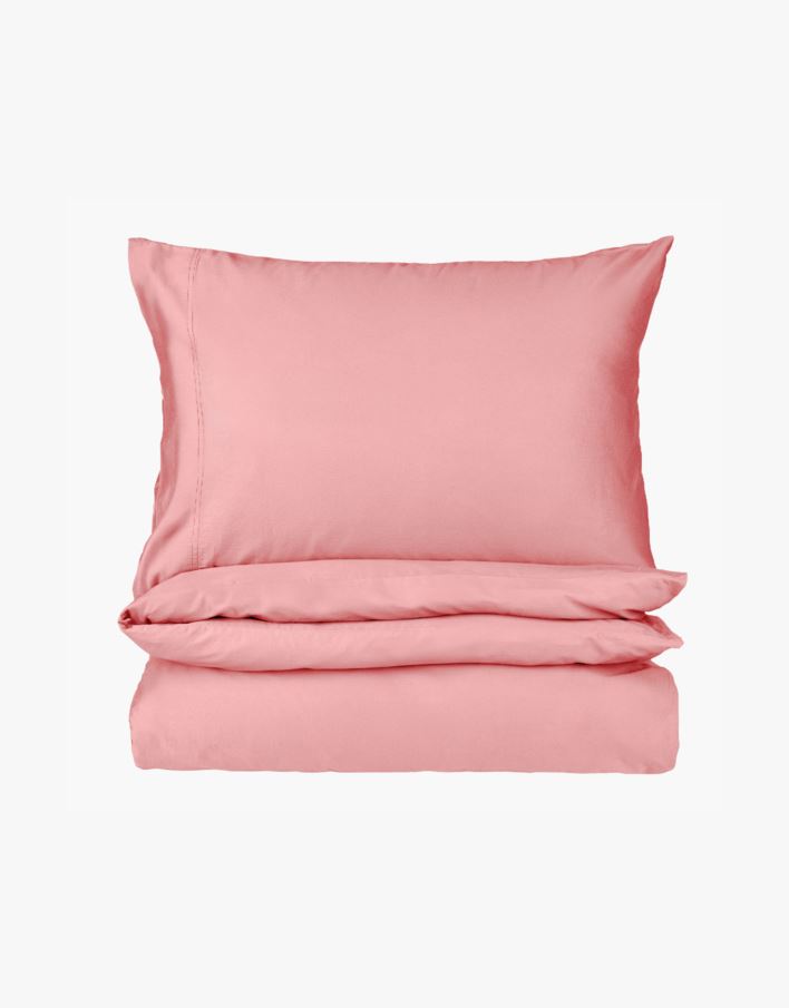 Pussilakanasetti satiinipuuvillaa persikan roosa - 230x220 cm persikan roosa - 1