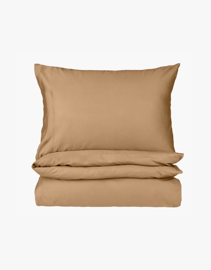 Pussilakanasetti satiinipuuvillaa karamelli - 230x220 cm karamelli - 1