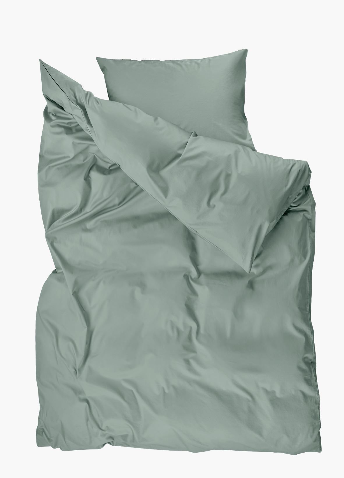 Pussilakanasetti satiinipuuvillaa vaaleanvihreä - 150x210 cm vaaleanvihreä - 1