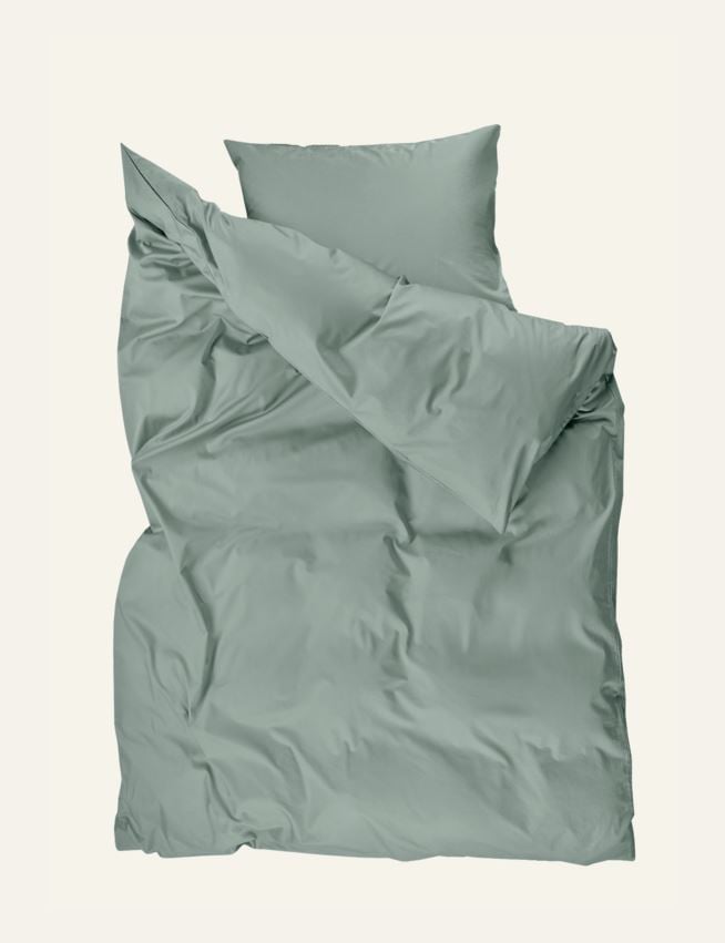 Pussilakanasetti satiinipuuvillaa vaaleanvihreä - 2