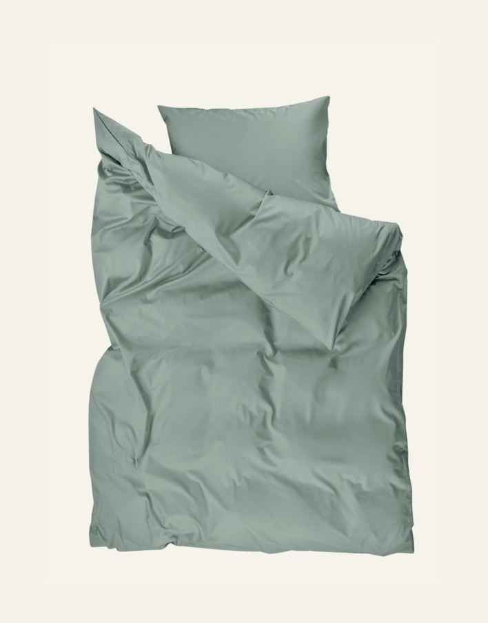 Pussilakanasetti satiinipuuvillaa vaaleanvihreä - 2