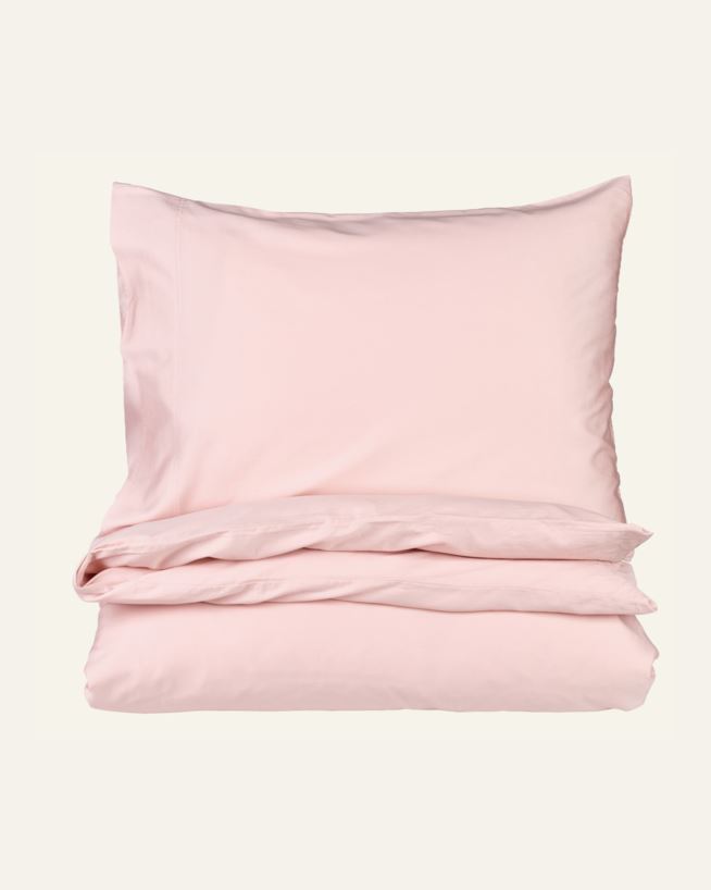 Pussilakanasetti satiinipuuvillaa puuteriroosa - 150x210 cm puuteriroosa - 1