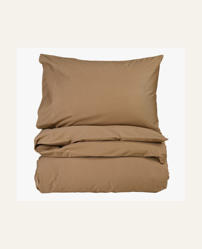 Pussilakanasetti satiinipuuvillaa ruskea - 150x210+50x60 cm ruskea - 1