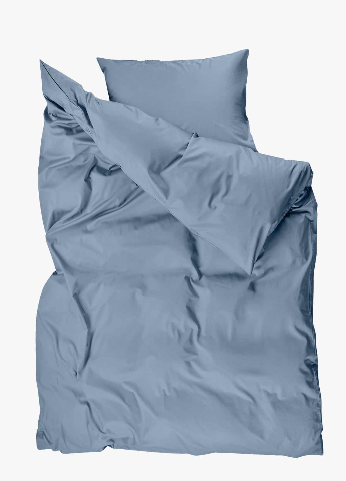 Pussilakanasetti satiinipuuvillaa harmaasininen - 4