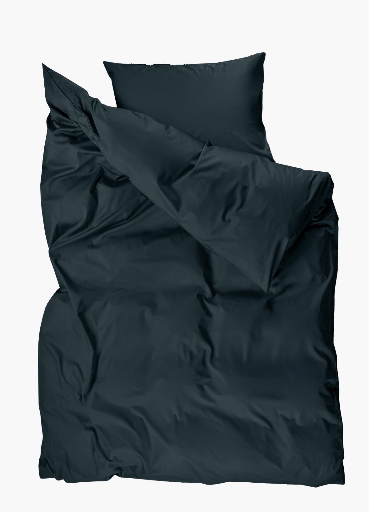 Pussilakanasetti satiinipuuvillaa tummansininen - 2