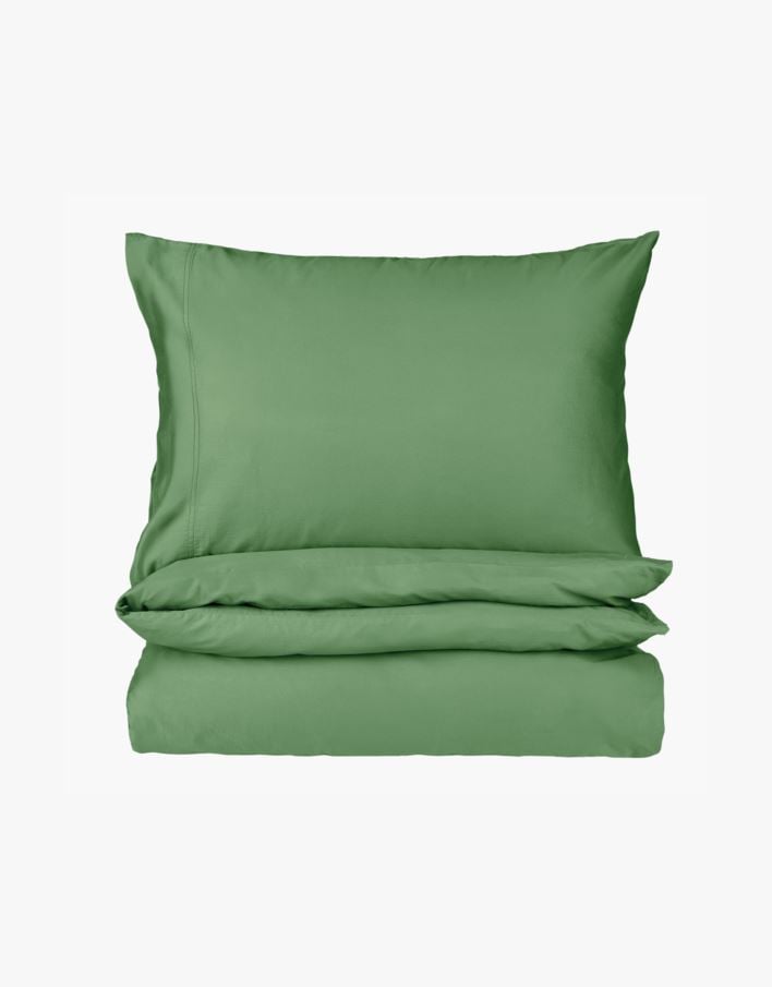 Pussilakanasetti satiinipuuvillaa vihreä - 230x220 cm vihreä - 1