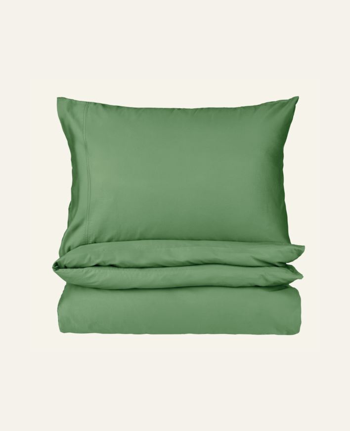 Pussilakanasetti satiinipuuvillaa vihreä - 230x220 cm vihreä - 1