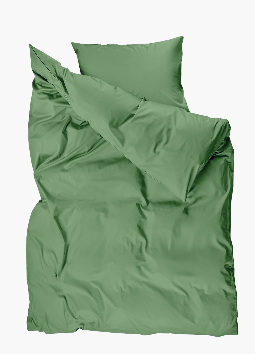 Pussilakanasetti satiinipuuvillaa vihreä - 3