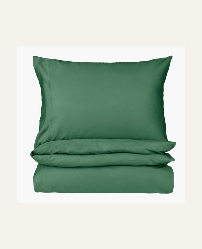 Pussilakanasetti satiinipuuvillaa sammalenvihreä - 150x210 cm sammalenvihreä - 1
