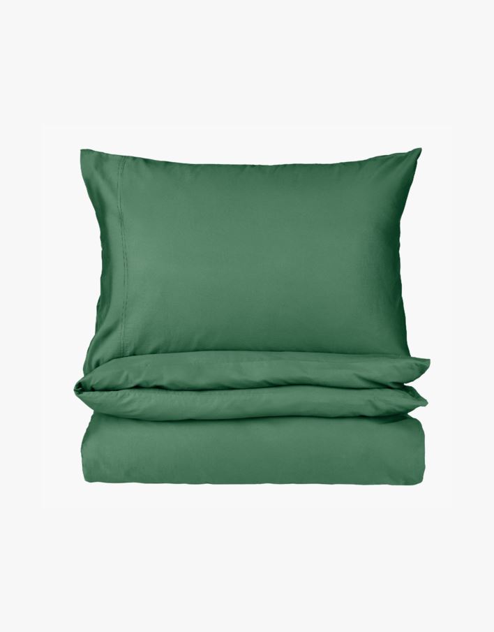 Pussilakanasetti satiinipuuvillaa sammalenvihreä - 150x210 cm sammalenvihreä - 1