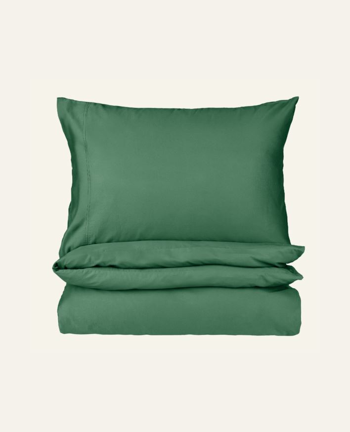 Pussilakanasetti satiinipuuvillaa sammalenvihreä - 150x210 cm sammalenvihreä - 1