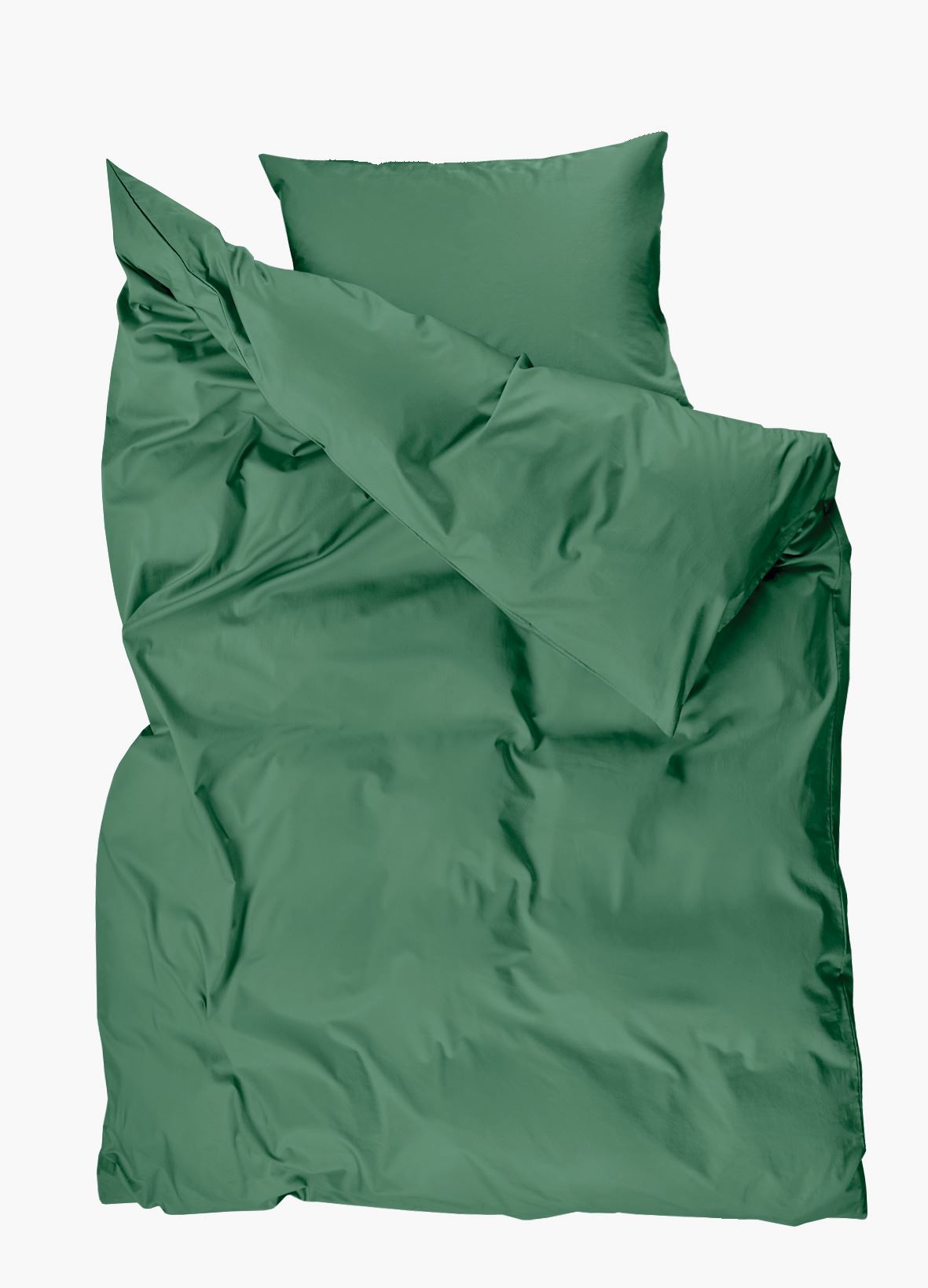 Pussilakanasetti satiinipuuvillaa sammalenvihreä - 2