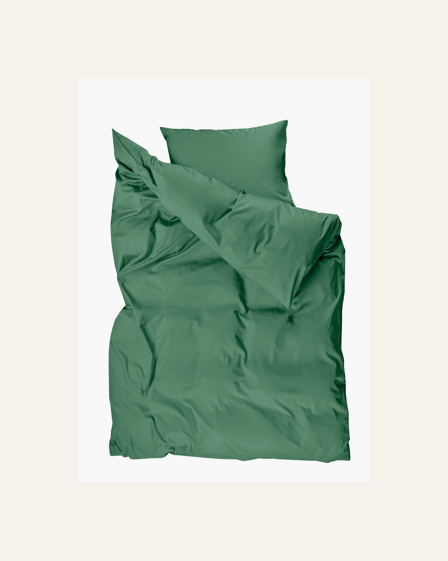 Pussilakanasetti satiinipuuvillaa sammalenvihreä - 2