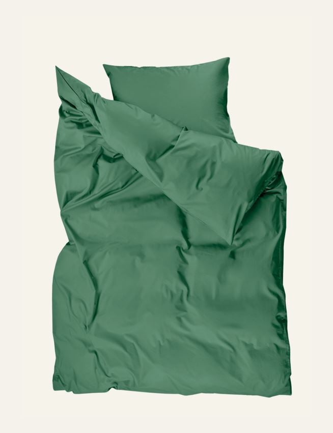 Pussilakanasetti satiinipuuvillaa sammalenvihreä - 2