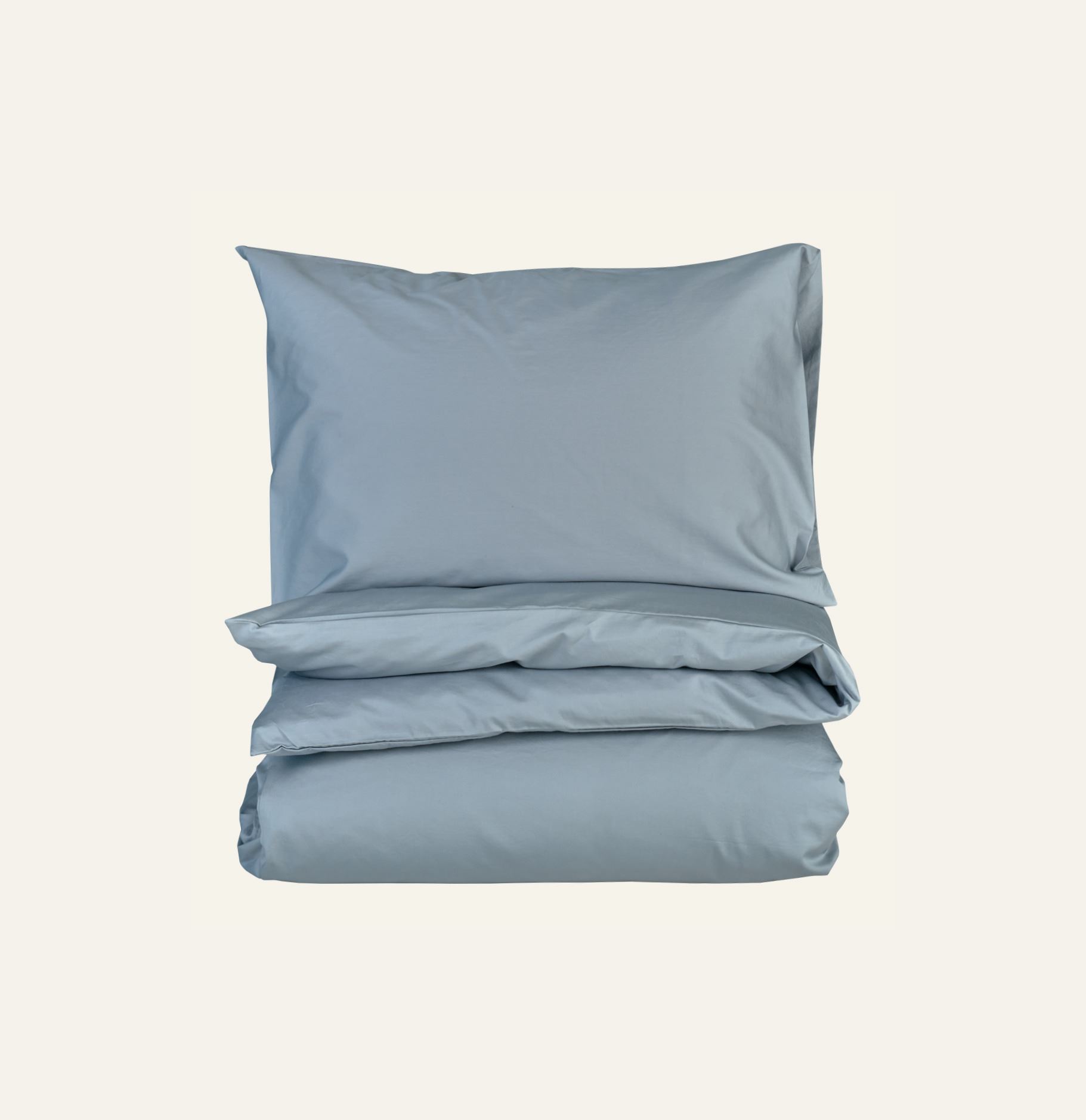 Pussilakanasetti satiinipuuvillaa harmaasininen - 2