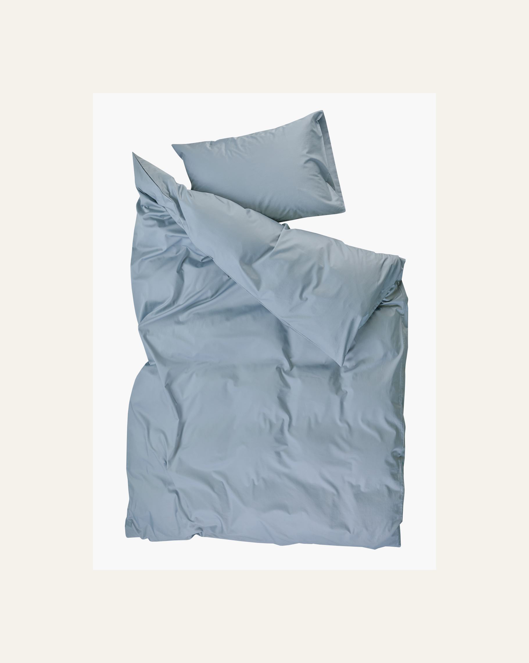 Pussilakanasetti satiinipuuvillaa harmaasininen - 3