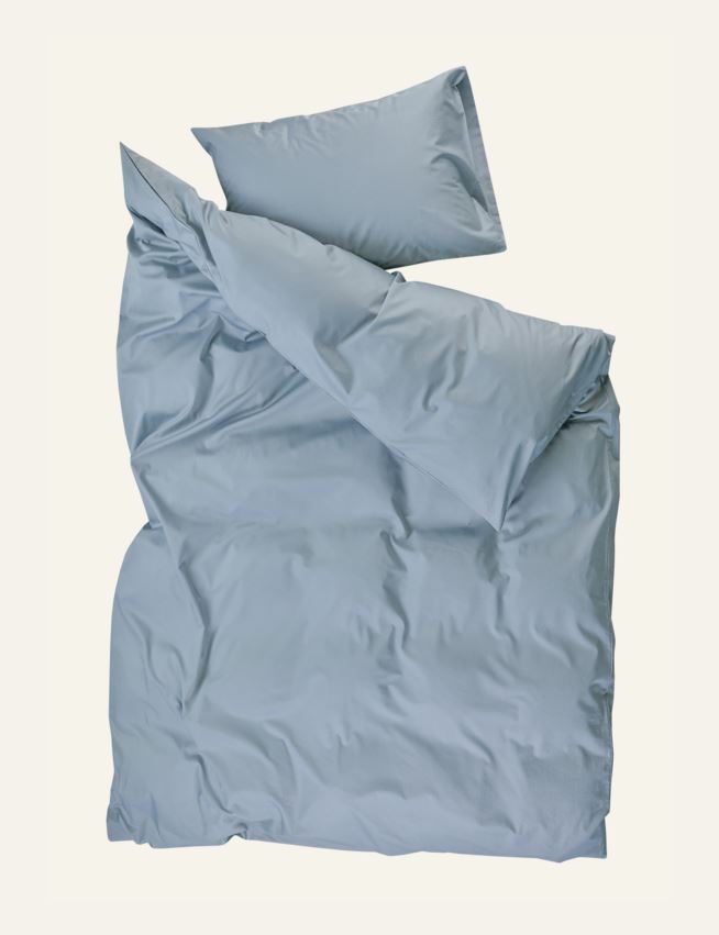 Pussilakanasetti satiinipuuvillaa harmaasininen - 3