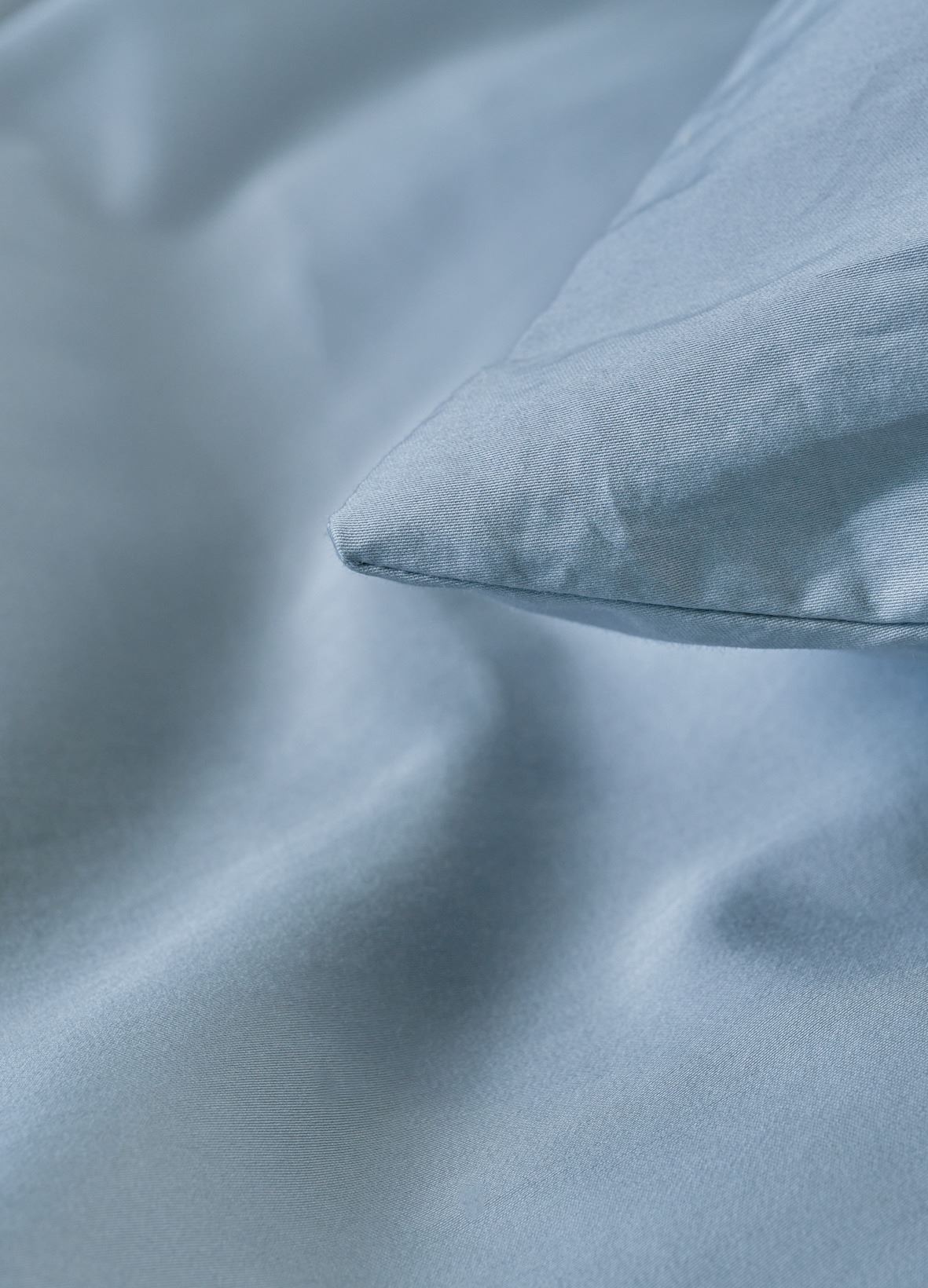 Pussilakanasetti satiinipuuvillaa harmaasininen - 5