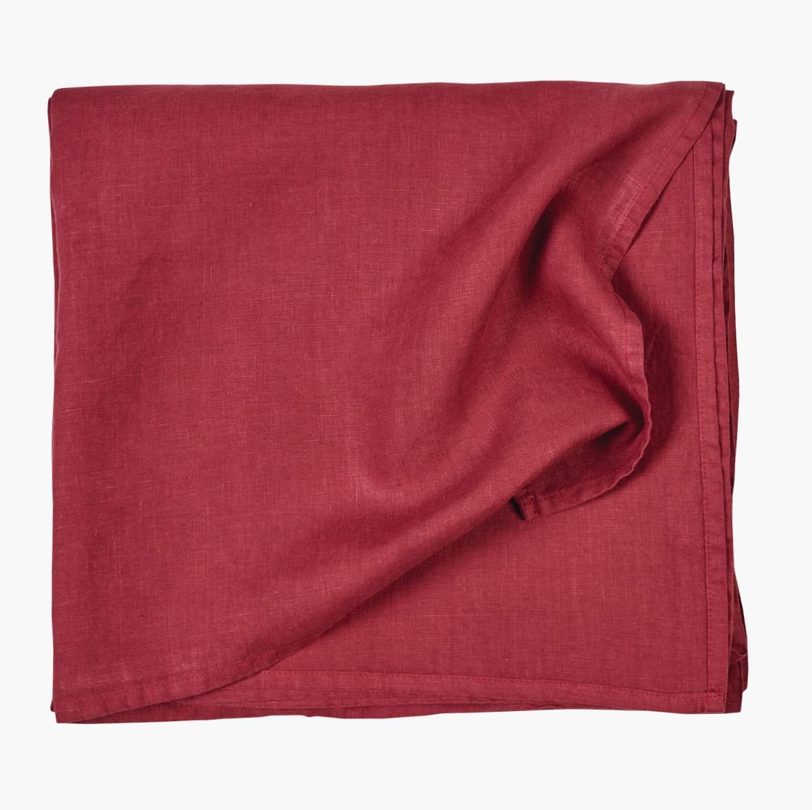 Pellavaliina viininpunainen - 140x250 cm viininpunainen - 1