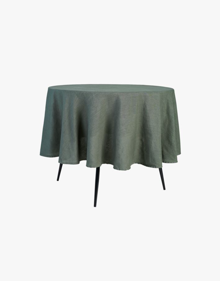 Pellavaliina pullonvihreä - 140x350 cm pullonvihreä - 1