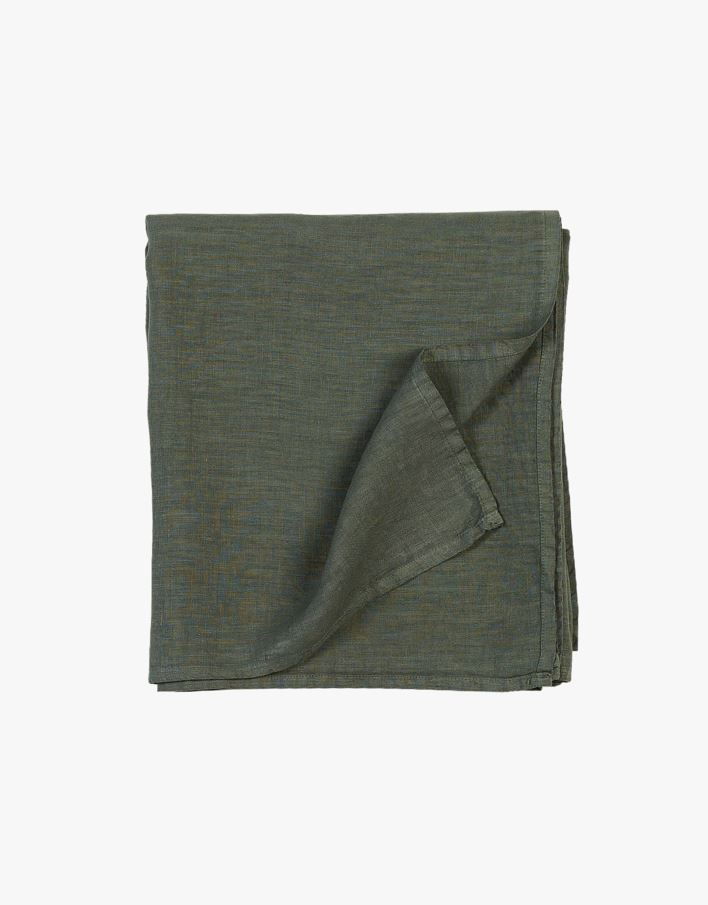 Pellavaliina pullonvihreä - 140x250 cm pullonvihreä - 1