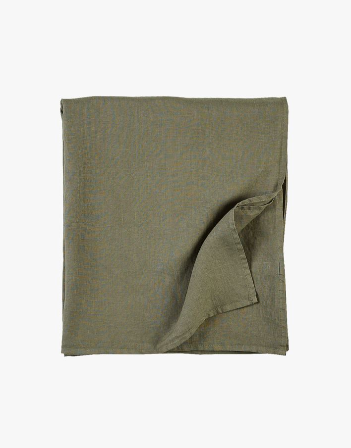 Pellavaliina vihreä - ø180 cm vihreä - 1