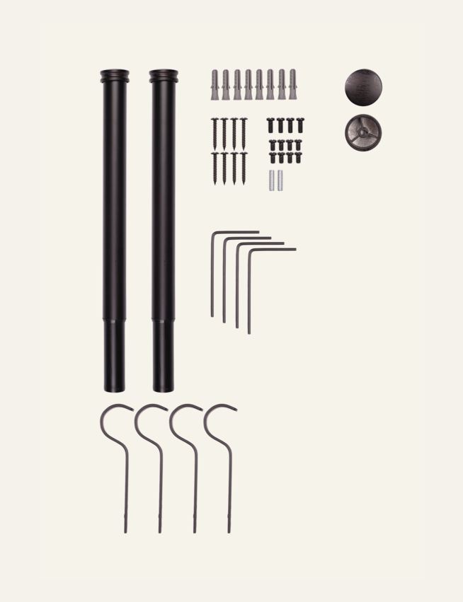 Verhotanko, 2 kpl tummanruskea - 2