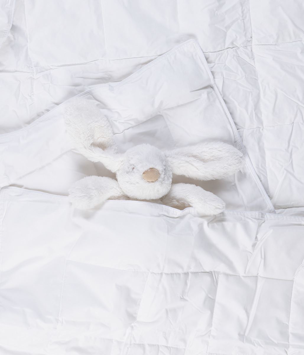 Keskilämmin lasten kuitupeitto valkoinen - 2