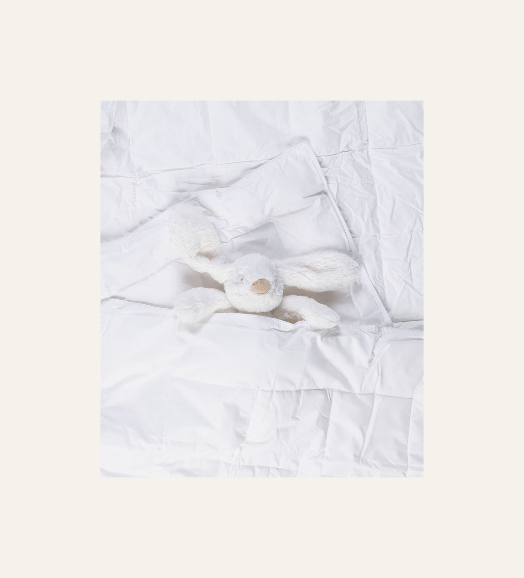 Keskilämmin lasten kuitupeitto valkoinen - 2