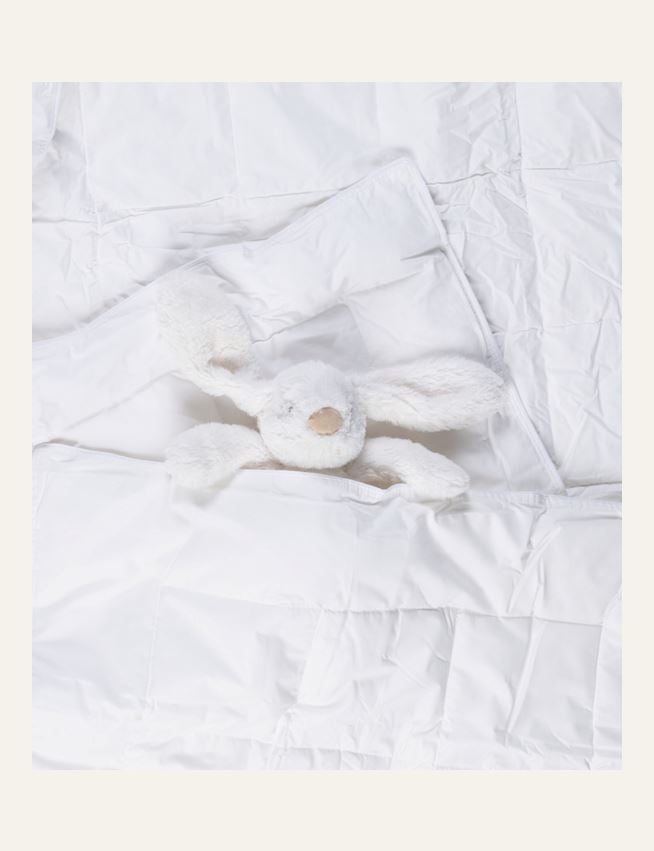 Keskilämmin lasten kuitupeitto valkoinen - 2