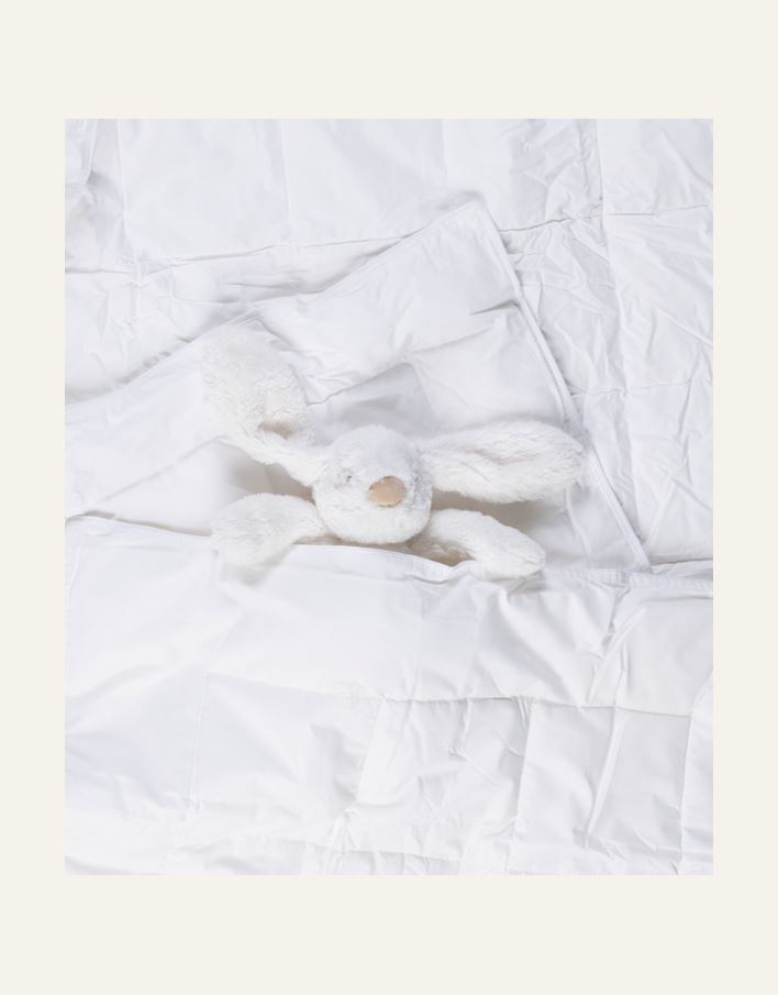 Keskilämmin lasten kuitupeitto valkoinen - 2