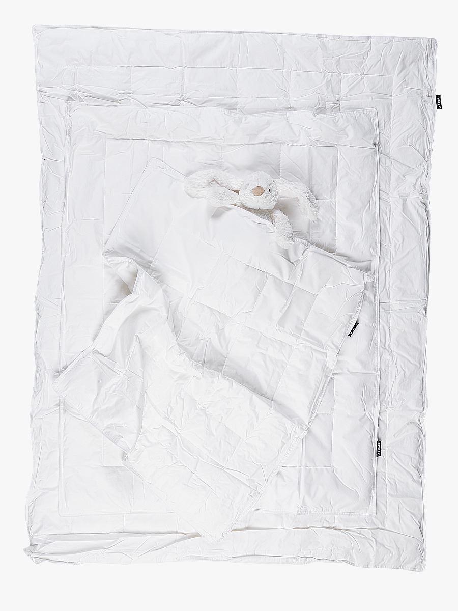 Keskilämmin lasten kuitupeitto valkoinen - 3