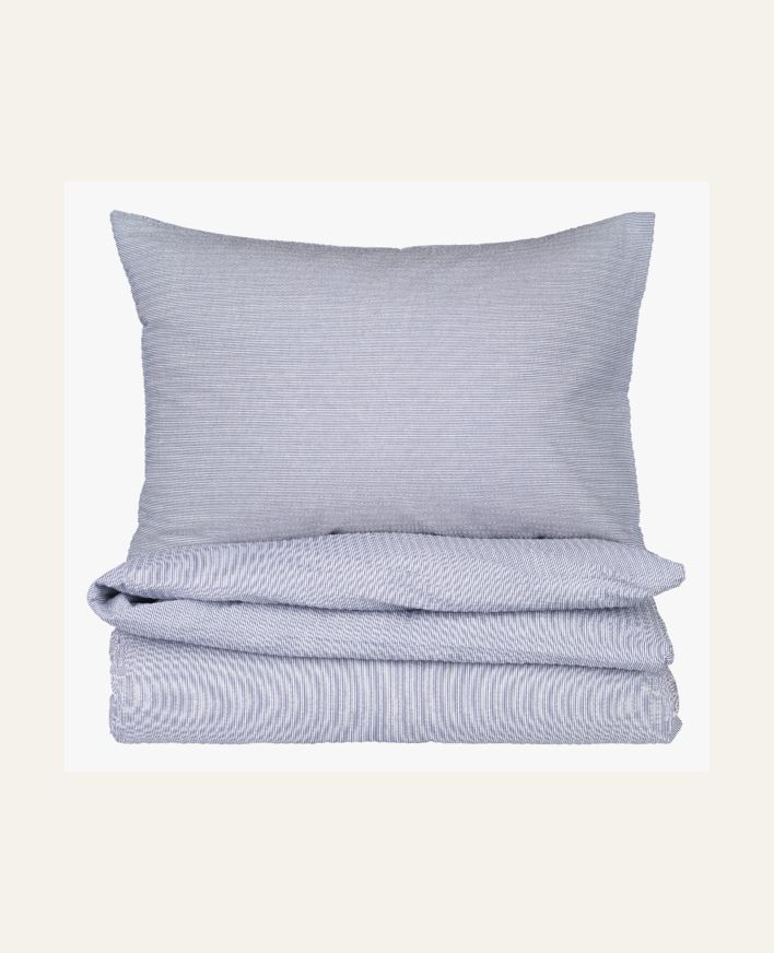 Pussilakanasetti kreppipuuvillaa mariininsininen - 150x210 cm mariininsininen - 1