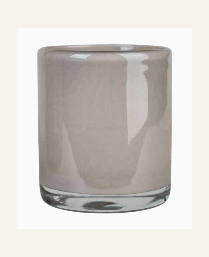Kynttilälyhty keskiharmaa - 8x8x9 cm keskiharmaa - 1