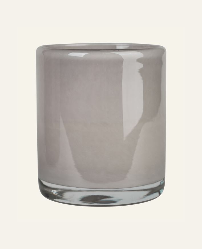 Kynttilälyhty keskiharmaa - 8x8x9 cm keskiharmaa - 1