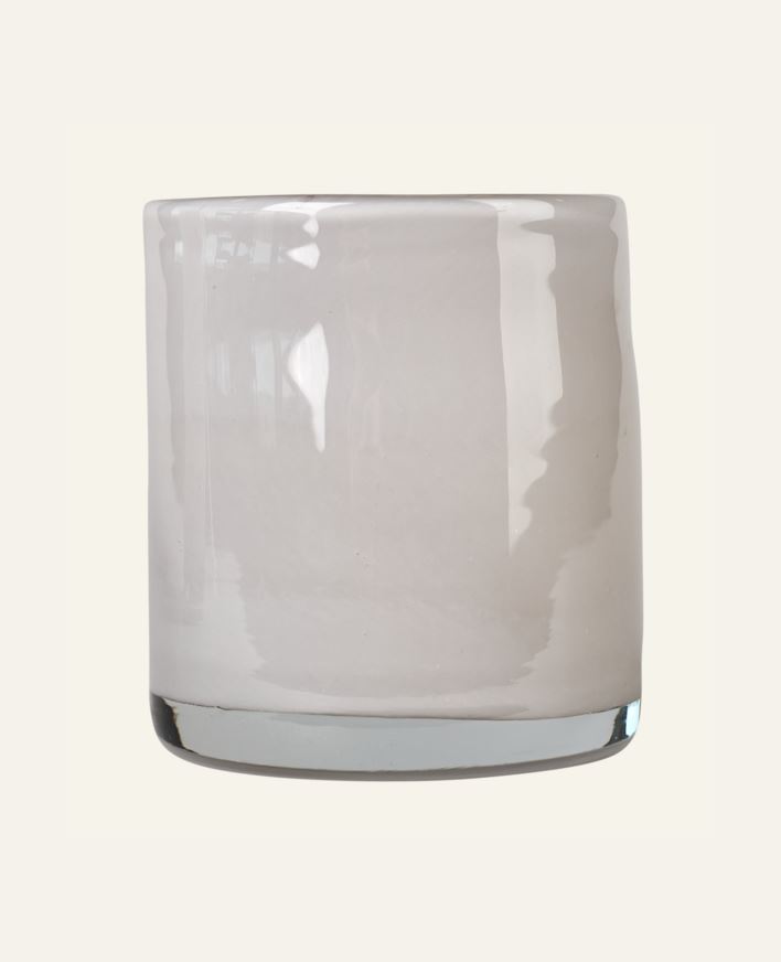 Kynttilälyhty vaaleanharmaa - 8x8x9 cm vaaleanharmaa - 1